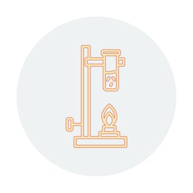 düz Bunsen yazıcı doğrusal simgesi. 