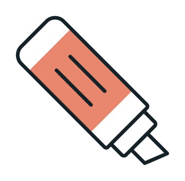 İşaretleyici. Web simgesi basit illüstrasyon                       