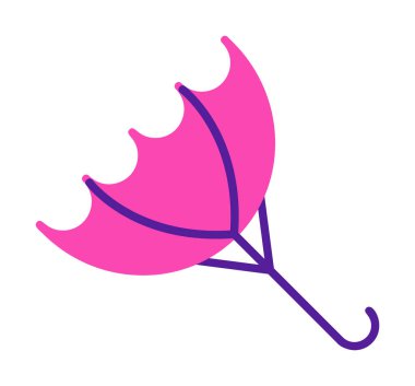 şemsiye simgesi vektör illüstrasyonu 