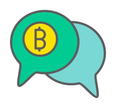 Dolar sembolü vektör çizimi tasarımı ile sohbet et 