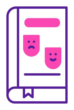 Çizgi Roman simgesi, vektör illüstrasyonu  