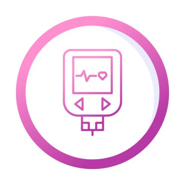 modern basit Glucometer resimleme