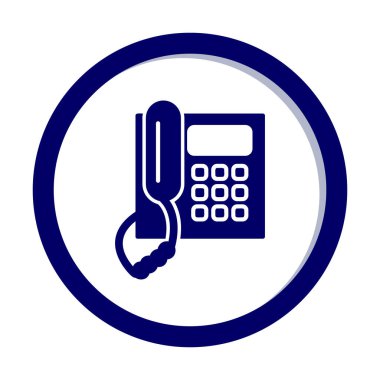 düz eski telefon vektör çizimi tasarımı