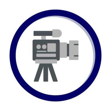 düz basit kamera simgesi vektör illüstrasyon tasarımı