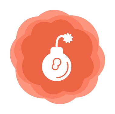 Bomba simgesinin vektör illüstrasyonu