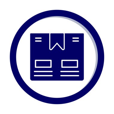 Taşıma Kutusunun vektör illüstrasyonu modern simge                             