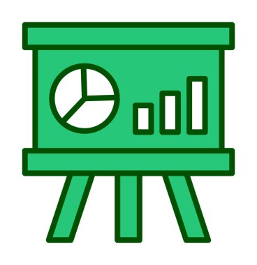 Whiteboard simgesinin vektör illüstrasyonu