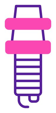 Buji simgesinin vektör illüstrasyonu