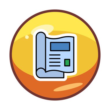 dergi simgesi, vektör illüstrasyonu basit tasarım