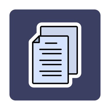 belgelerin vektör çizimi simgesi  