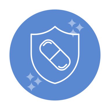 medical shield icon vector illustration 