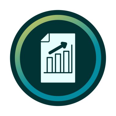 büyüyen grafik, bar grafiği vektör çizimi