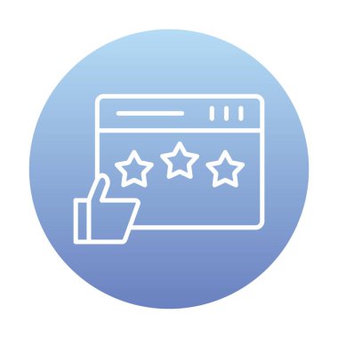 Grafik Gözden Geçirme simgesi vektör çizimi tasarımı