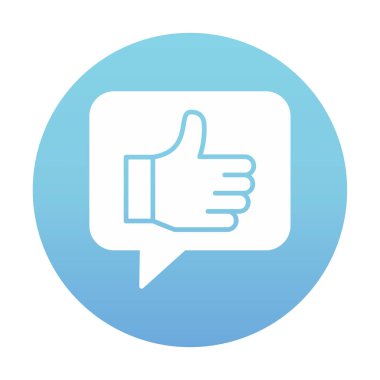 başparmak yukarı Web simgesi, vektör çizim                   