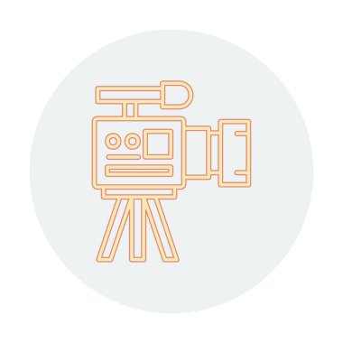 düz basit kamera simgesi vektör illüstrasyon tasarımı