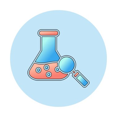 Araştırmacı simgesi beyaz arkaplanda izole edildi 