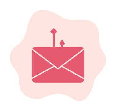 E- posta simgesi vektörü ile balıkçılık kancası