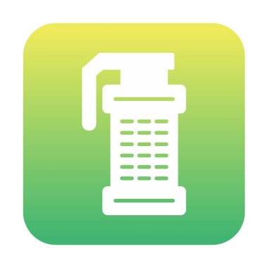 Smoke Grenade web simgesi, vektör illüstrasyonu