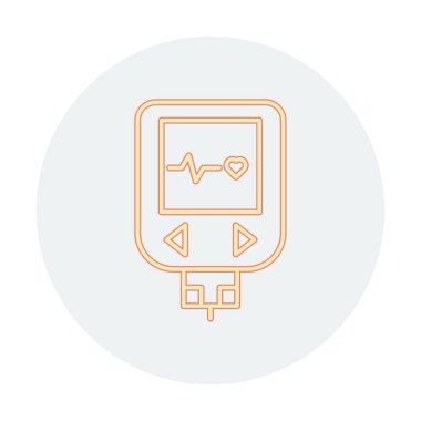 modern basit Glucometer resimleme