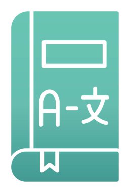 Kitap simgesinin vektör illüstrasyonu 