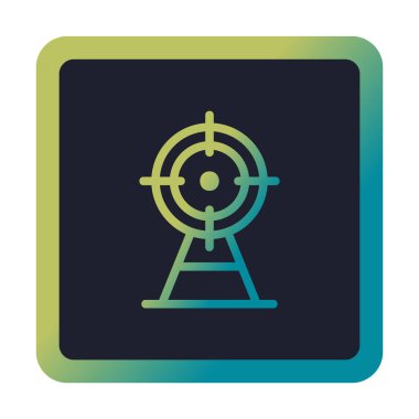 hedef simge, vektör illüstrasyonu basit tasarım