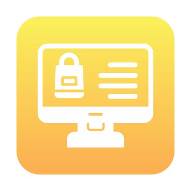 ekran simgesi, vektör illüstrasyonunu izle