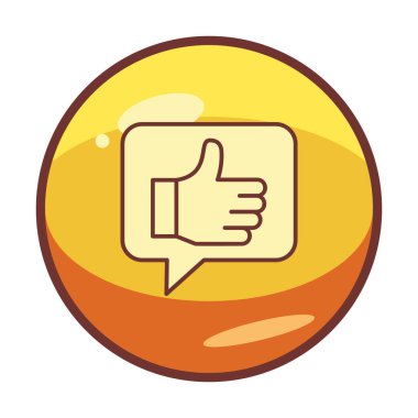 başparmak yukarı Web simgesi, vektör çizim                   