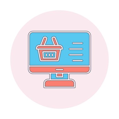 çevrimiçi alışveriş vektörü tasarımı                        