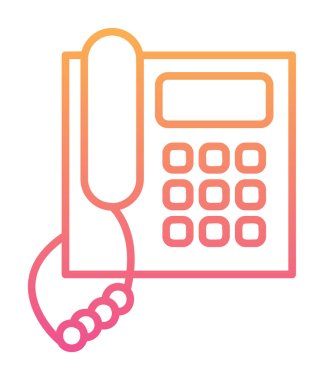 düz eski telefon vektör çizimi tasarımı