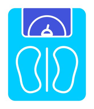 Basit Ağırlık Ölçekleme simgesi, vektör illüstrasyonu