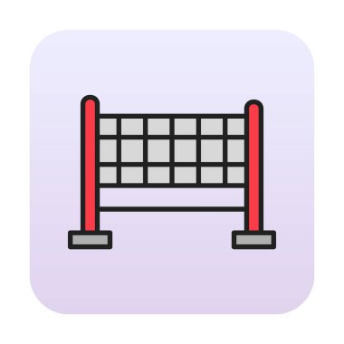 voleybol net simge vektör çizim