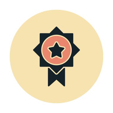 Ödül ikonu vektör illüstrasyonu. Ödül                        