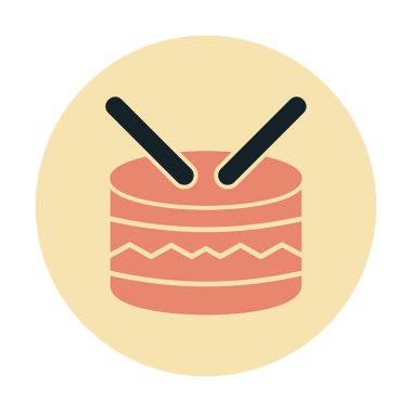 davul simgesi doğrusal işaret tasarımı