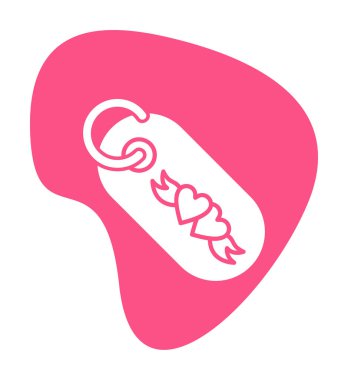 Hediye Etiketi simgesi, vektör illüstrasyonu 