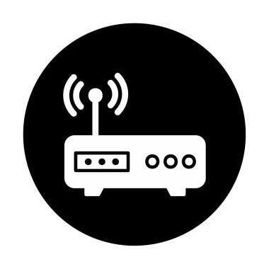 Modern Modem simge vektör çizimi