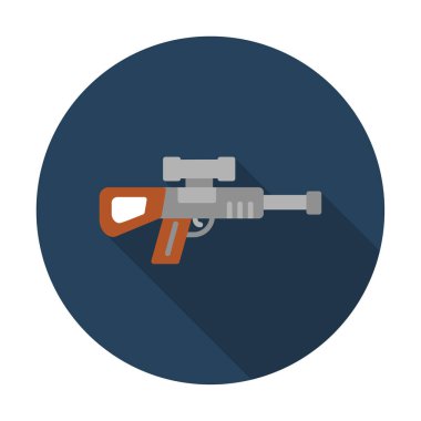 Keskin nişancı silahı ikonu vektör çizimi