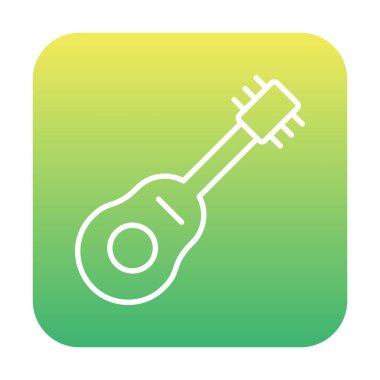 düz yaratıcı gitar resim tasarımı