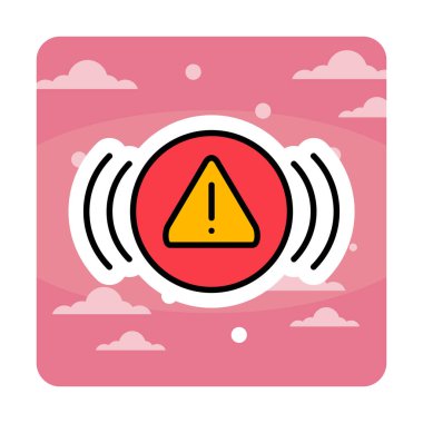 uyarı işareti simgesi, vektör illüstrasyonu  