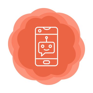 Sohbet simgesi vektör illüstrasyonu