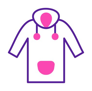 Yağmurluk Web simgesi, vektör illüstrasyonu