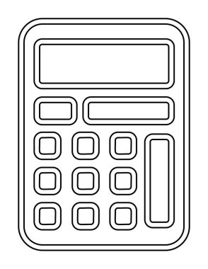 hesap makinesi web simge vektör çizim