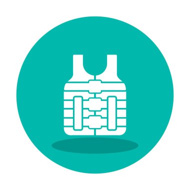 Güvenlik Yelekleri simgesi, vektör illüstrasyonu basit tasarım