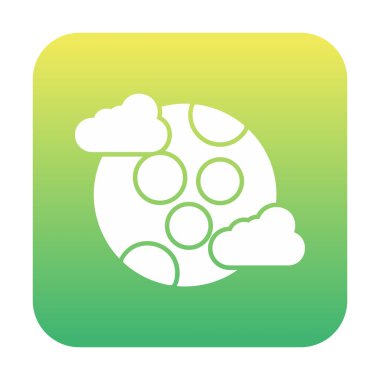 Dolunay düz ikonu. vektör illüstrasyonu 