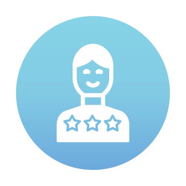 Müşteri memnuniyeti derecelendirme simgesi, vektör illüstrasyonu  