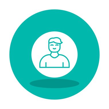 Profil simgesi vektör illüstrasyonu