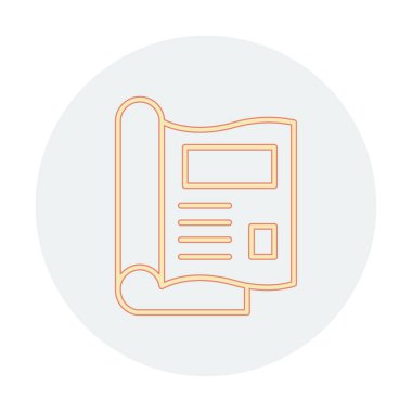 dergi simgesi, vektör illüstrasyonu basit tasarım