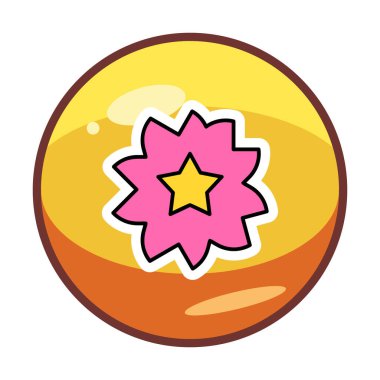 Sakura çiçek simgesi, vektör illüstrasyonu 