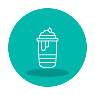 Sıcak çikolata, vektör illüstrasyon tasarımı 