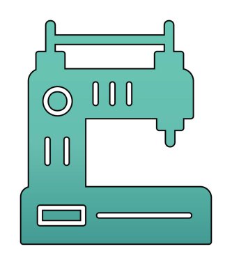 Basit Dikiş Makinesi web vektör simgesi