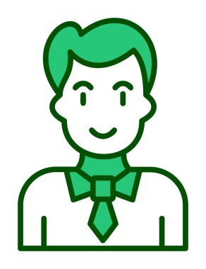 Profesör Web simgesi, vektör illüstrasyonu